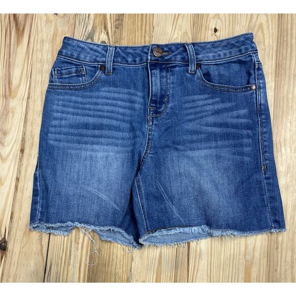 1822 Blue Denim Jean Cutoff Shorts Women Size 4 - Picture 1 of 4